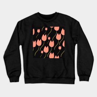 Floral Pattern Crewneck Sweatshirt